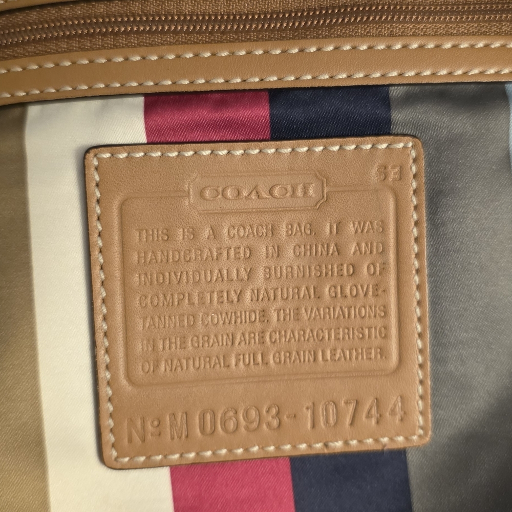 SOLD - - - - Coach Vintage Legacy Ergo XL Burnished Leather Tote Shoulder Bag - Picture 3 of 12